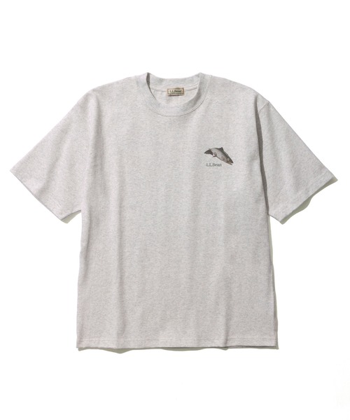 L.L.Bean(エルエルビーン)の「【JAPAN EDITION】ビーンズ 1980 ショートスリーブ・カタログ・トラウト・ティ(Tシャツ/カットソー・メンズ・ブルーグリーン/ライトグレー/パープル・LARGE/MEDIUM/SMALL)」の5枚目の写真