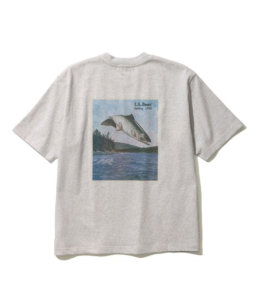 L.L.Bean(エルエルビーン)の「【JAPAN EDITION】ビーンズ 1980 ショートスリーブ・カタログ・トラウト・ティ(Tシャツ/カットソー・メンズ・ブルーグリーン/ライトグレー/パープル・LARGE/MEDIUM/SMALL)」の6枚目の写真