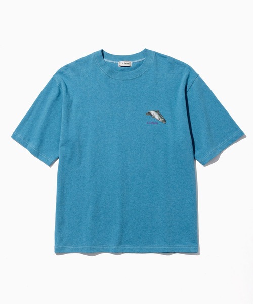L.L.Bean(エルエルビーン)の「【JAPAN EDITION】ビーンズ 1980 ショートスリーブ・カタログ・トラウト・ティ(Tシャツ/カットソー・メンズ・ブルーグリーン/ライトグレー/パープル・LARGE/MEDIUM/SMALL)」の7枚目の写真