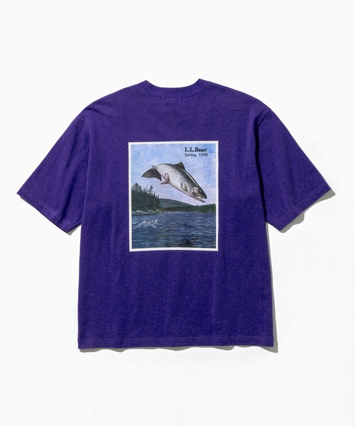 L.L.Bean(エルエルビーン)の「【JAPAN EDITION】ビーンズ 1980 ショートスリーブ・カタログ・トラウト・ティ(Tシャツ/カットソー・メンズ・ブルーグリーン/ライトグレー/パープル・LARGE/MEDIUM/SMALL)」の10枚目の写真
