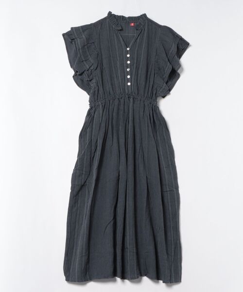 チャイハネ(チャイハネ)の「【チャイハネ】南インド綿ナナミィワンピース(ワンピース・レディース・ブラウン/ネイビー/ベージュ・FREE)」の3枚目の写真