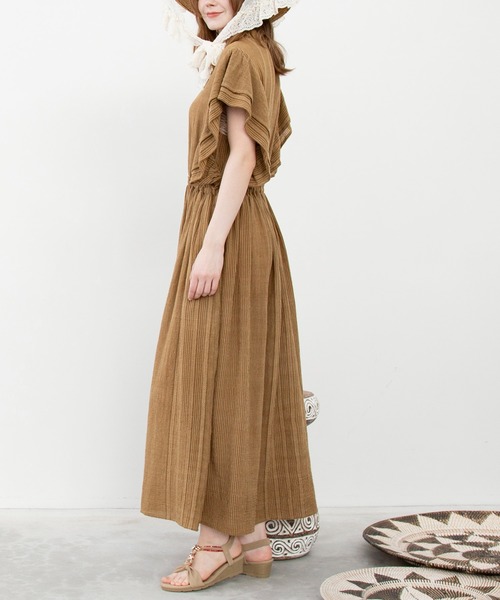 チャイハネ(チャイハネ)の「【チャイハネ】南インド綿ナナミィワンピース(ワンピース・レディース・ブラウン/ネイビー/ベージュ・FREE)」の12枚目の写真