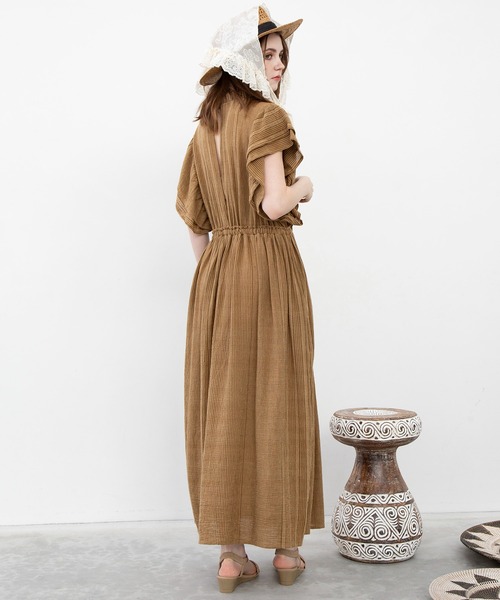 チャイハネ(チャイハネ)の「【チャイハネ】南インド綿ナナミィワンピース(ワンピース・レディース・ブラウン/ネイビー/ベージュ・FREE)」の14枚目の写真