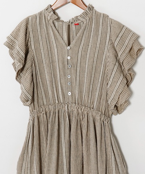 チャイハネ(チャイハネ)の「【チャイハネ】南インド綿ナナミィワンピース(ワンピース・レディース・ブラウン/ネイビー/ベージュ・FREE)」の4枚目の写真