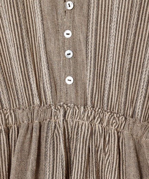 チャイハネ(チャイハネ)の「【チャイハネ】南インド綿ナナミィワンピース(ワンピース・レディース・ブラウン/ネイビー/ベージュ・FREE)」の5枚目の写真