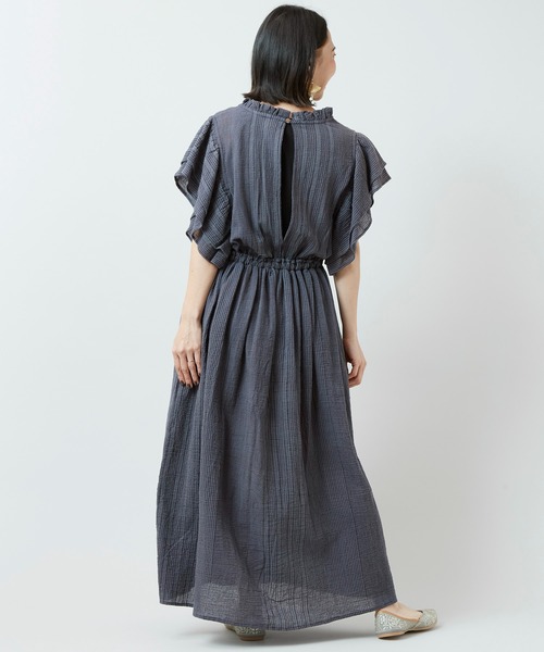 チャイハネ(チャイハネ)の「【チャイハネ】南インド綿ナナミィワンピース(ワンピース・レディース・ブラウン/ネイビー/ベージュ・FREE)」の9枚目の写真