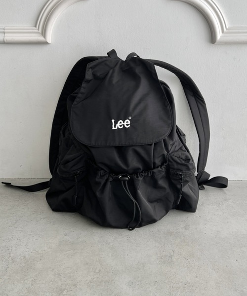 Lee(リー)の「Lee/フラップドローコードリュック/約17L/PC収納/A4対応/軽量/バックパック/ユニセックス(バックパック/リュック・レディース・ブラック・FREE)」の13枚目の写真
