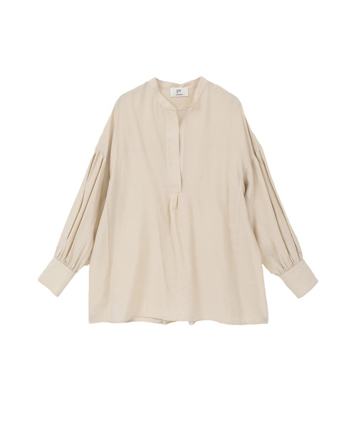 1er Arrondissement(プルミエアロンディスモン)の「モダールナイロンシルクスキッパーブラウス(シャツ/ブラウス・レディース・ブラック系その他3/オフホワイト/ベージュ・38/36)」の8枚目の写真