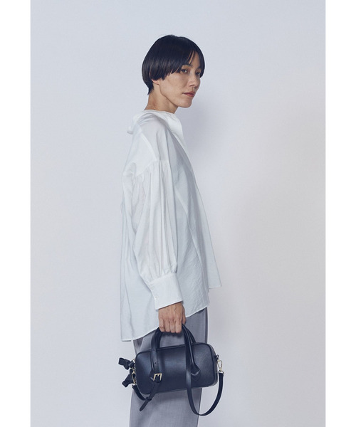 1er Arrondissement(プルミエアロンディスモン)の「モダールナイロンシルクスキッパーブラウス(シャツ/ブラウス・レディース・ブラック系その他3/オフホワイト/ベージュ・38/36)」の11枚目の写真
