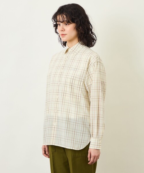 MACKINTOSH PHILOSOPHY(マッキントッシュ フィロソフィー)の「GREY LABEL ボイルチェックレギュラーカラーシャツ(シャツ/ブラウス・レディース・ベージュ/ブラウン系その他5・2/6)」の6枚目の写真