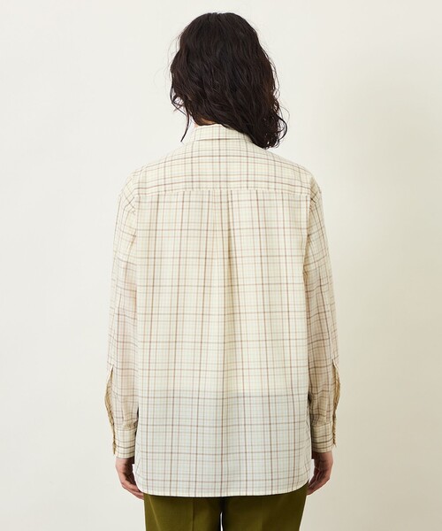 MACKINTOSH PHILOSOPHY(マッキントッシュ フィロソフィー)の「GREY LABEL ボイルチェックレギュラーカラーシャツ(シャツ/ブラウス・レディース・ベージュ/ブラウン系その他5・2/6)」の7枚目の写真