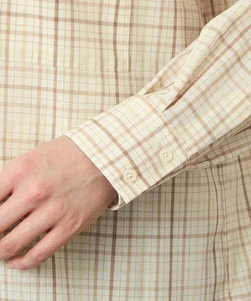 MACKINTOSH PHILOSOPHY(マッキントッシュ フィロソフィー)の「GREY LABEL ボイルチェックレギュラーカラーシャツ(シャツ/ブラウス・レディース・ベージュ/ブラウン系その他5・2/6)」の8枚目の写真
