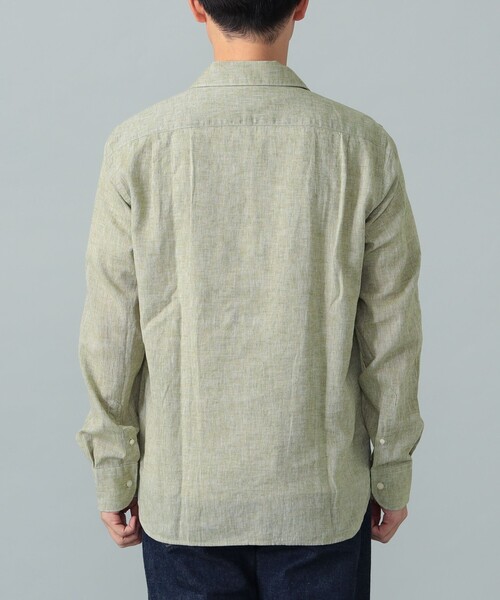ORIAN(オリアン)の「ORIAN / リネンコットン カプリシャツ(シャツ/ブラウス・メンズ・ネイビー/ケリーグリーン・M/L/XL)」の6枚目の写真