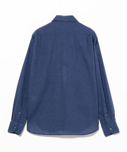 ORIAN(オリアン)の「ORIAN / リネンコットン カプリシャツ(シャツ/ブラウス・メンズ・ネイビー/ケリーグリーン・M/L/XL)」の8枚目の写真