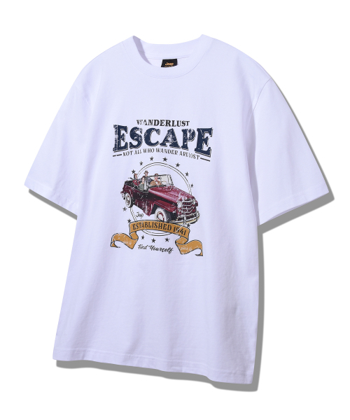 JEEP(ジープ)の「DUSTY ピグメントグラフィック半袖(JQ5TSU608WH)(Tシャツ/カットソー・レディース・その他・SMALL/MEDIUM/LARGE/X-LARGE)」の2枚目の写真