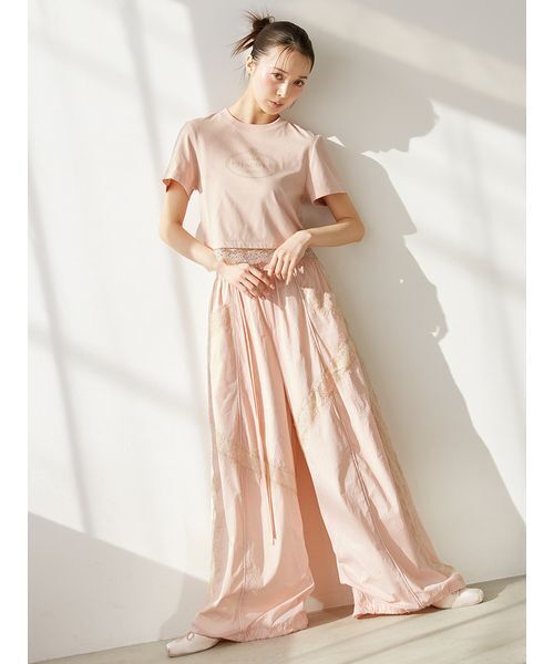 Chacott（チャコット）の「【Chacott】コラボナイロンレースパンツ（その他パンツ・レディース・ライム/ピンク/オフホワイト・0/1）」の3枚目の写真