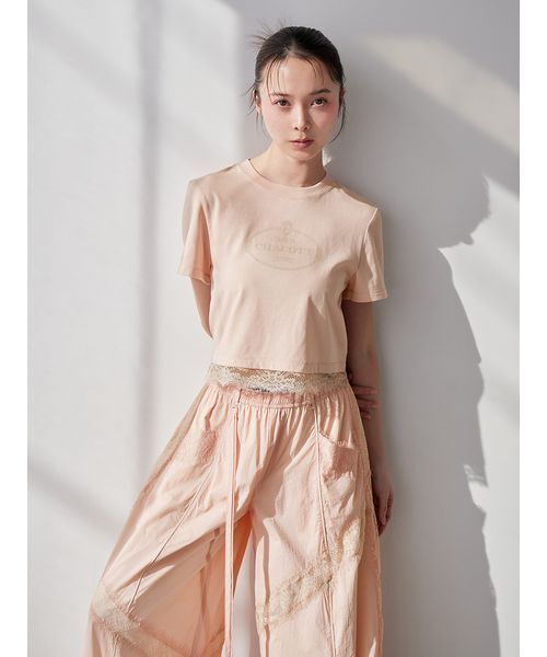 Chacott（チャコット）の「【Chacott】コラボナイロンレースパンツ（その他パンツ・レディース・ライム/ピンク/オフホワイト・0/1）」の4枚目の写真