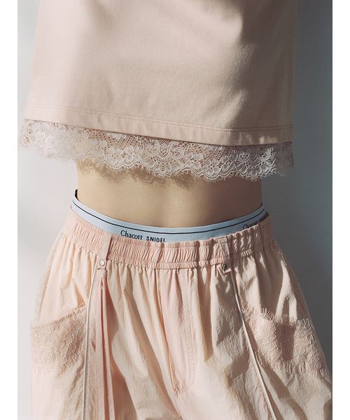 Chacott（チャコット）の「【Chacott】コラボナイロンレースパンツ（その他パンツ・レディース・ライム/ピンク/オフホワイト・0/1）」の7枚目の写真