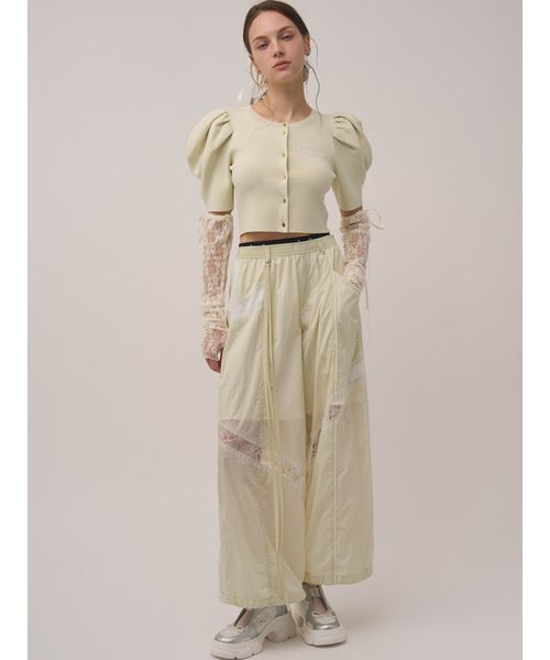 Chacott（チャコット）の「【Chacott】コラボナイロンレースパンツ（その他パンツ・レディース・ライム/ピンク/オフホワイト・0/1）」の2枚目の写真