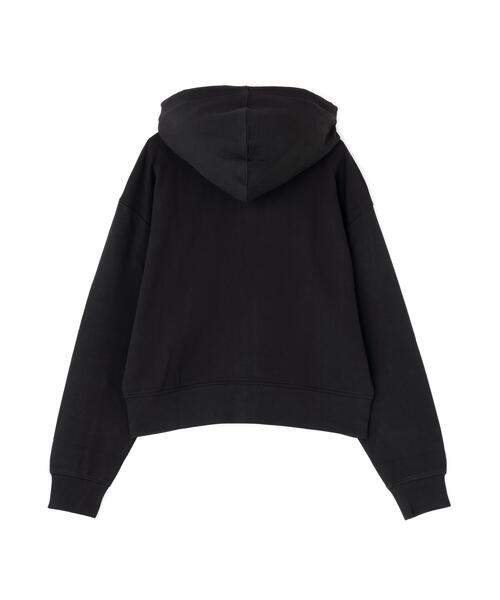 Calvin Klein(カルバン・クライン)の「Calvin Klein Jeans(カルバンクラインジーンズ)LS MONOGRAM TERRY CROPPED PARKA/モノグラムテリークロップドパーカー(パーカー・レディース・ホワイト/ブラック・S)」の12枚目の写真