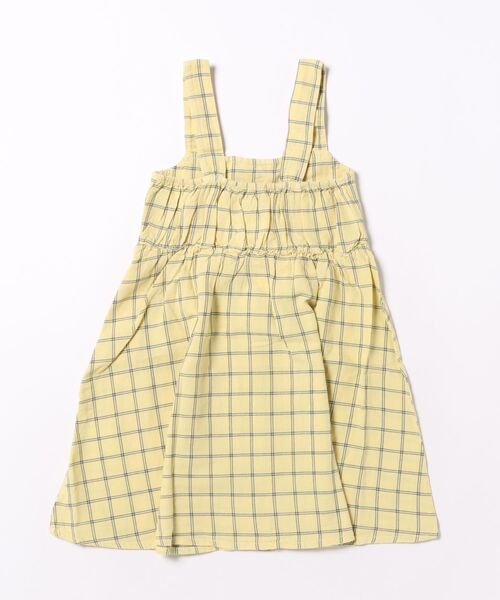 BOBO CHOSES(ボボショーズ)の「Spicy Window Pane woven dress(ワンピース・キッズ・イエロー・2-3YEAR/4-5YEAR/6-7YEAR)」の3枚目の写真