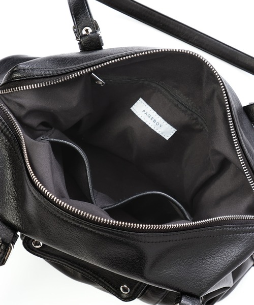 PAGEBOY(ページボーイ)の「【500mlペットボトル収納可能】2WAYボストンバッグ(ボストンバッグ・レディース・オフホワイト/ブラック・FREE)」の21枚目の写真