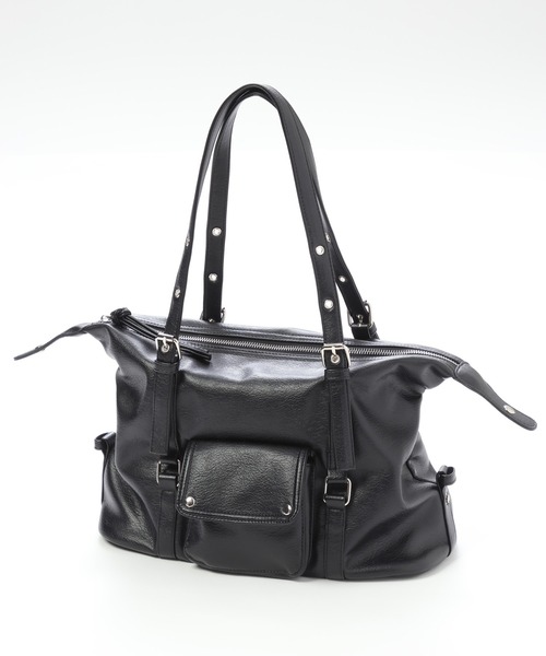 PAGEBOY(ページボーイ)の「【500mlペットボトル収納可能】2WAYボストンバッグ(ボストンバッグ・レディース・オフホワイト/ブラック・FREE)」の13枚目の写真
