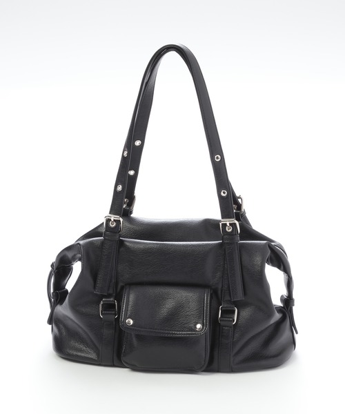 PAGEBOY(ページボーイ)の「【500mlペットボトル収納可能】2WAYボストンバッグ(ボストンバッグ・レディース・オフホワイト/ブラック・FREE)」の9枚目の写真