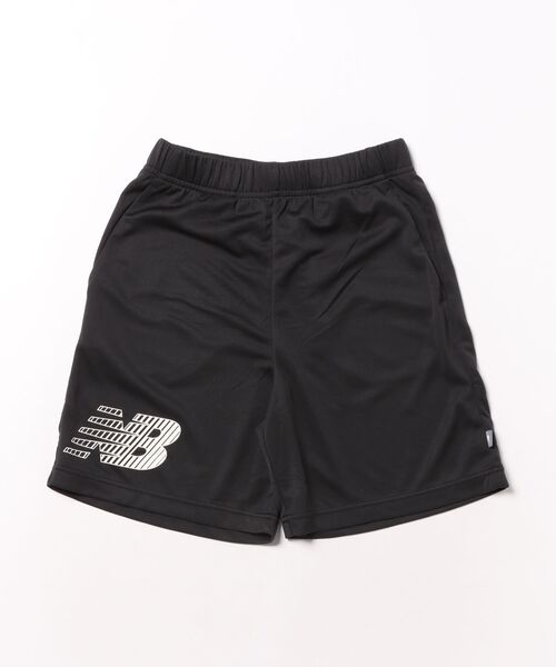NEW BALANCE(ニューバランス)の「New Balance ニューバランス K ポリエステル ビッグロゴショーツ YB6137ZYBK BK(その他パンツ・キッズ・ブラック・130cm/140cm/150cm/160cm)」の1枚目の写真