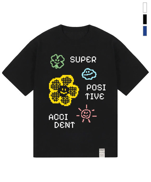 GRAVER（グレーバー）の「[ユニセックス]ポジティブ半袖Tシャツ_3カラー（Tシャツ/カットソー・レディース・ホワイト/ブラック/コバルトブルー・SMALL/MEDIUM/LARGE/X-LARGE）」の4枚目の写真