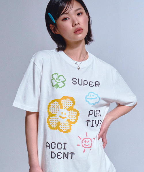 GRAVER（グレーバー）の「[ユニセックス]ポジティブ半袖Tシャツ_3カラー（Tシャツ/カットソー・レディース・ホワイト/ブラック/コバルトブルー・SMALL/MEDIUM/LARGE/X-LARGE）」の7枚目の写真