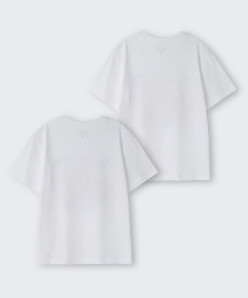 MUSINSA STANDARD KIDS（ムシンサスタンダードキッズ）の「[スロコースターコラボ] リラックスドTシャツ2パック2（Tシャツ/カットソー・レディース・その他・110/120/130/140/150）」の2枚目の写真