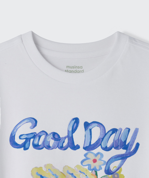MUSINSA STANDARD KIDS（ムシンサスタンダードキッズ）の「[スロコースターコラボ] リラックスドTシャツ2パック2（Tシャツ/カットソー・レディース・その他・110/120/130/140/150）」の3枚目の写真
