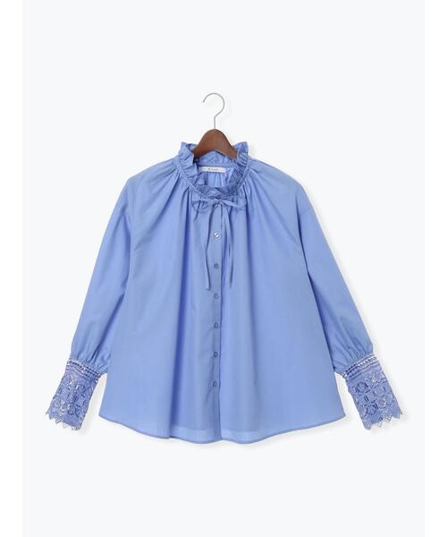 Te chichi（テチチ）の「レースカフスブラウス（シャツ/ブラウス・レディース・サックスブルー/オフホワイト/ブルー・F）」の19枚目の写真