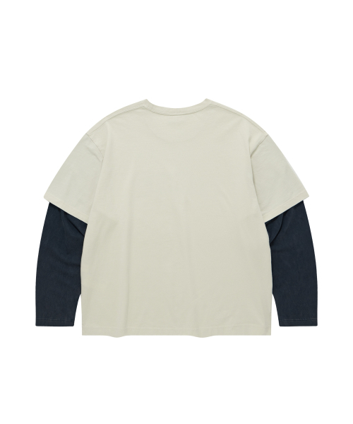 COVERNAT(カバーナット)の「アーチロゴレイヤードロングスリーブエクリュ(Tシャツ/カットソー・レディース・その他・SMALL/MEDIUM/LARGE/X-LARGE)」の2枚目の写真