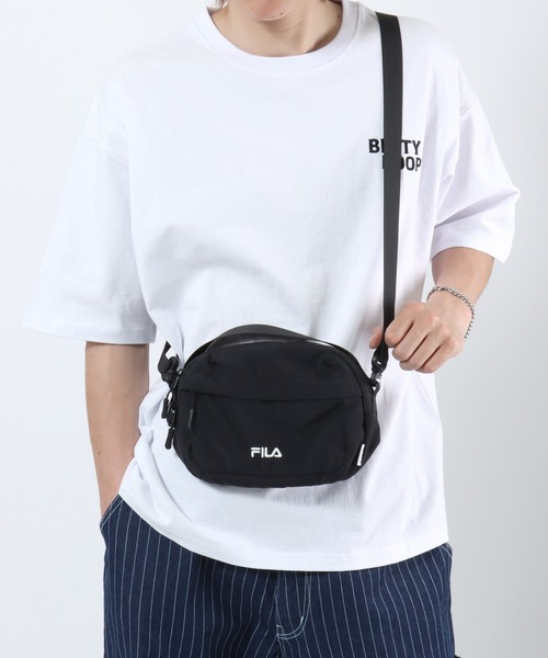FILA(フィラ)の「FILA(フィラ)ワンポイント刺繍 ナイロンミニショルダーバッグ(ショルダーバッグ・メンズ・グレー/ブラック/ベージュ・FREE)」の10枚目の写真