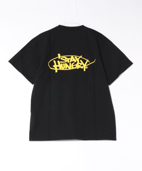Bshop（ビショップ）の「STAY HUNGRY | ロゴ クルーネックTシャツ MEN（Tシャツ/カットソー・メンズ・ブラック・M/L）」の2枚目の写真