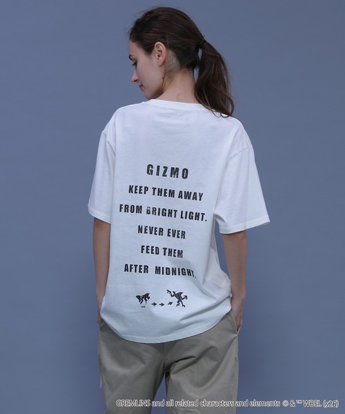 ADPOSION(アドポーション)の「【Gremlins / グレムリン】グラフィックプリントクルーネックTシャツ(Tシャツ/カットソー・レディース・ブラック/ホワイト系1/ネイビー/ホワイト系2・MEDIUM/X-LARGE/LARGE)」の10枚目の写真