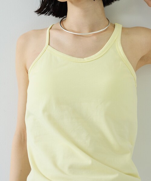 GALLEST（ギャレスト）の「アシンメトリーアメスリタンク（タンクトップ・レディース・ブラック/ライトイエロー系/ホワイト・38）」の15枚目の写真