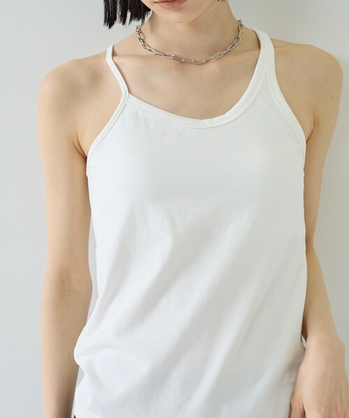 GALLEST（ギャレスト）の「アシンメトリーアメスリタンク（タンクトップ・レディース・ブラック/ライトイエロー系/ホワイト・38）」の11枚目の写真
