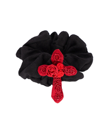 LUVISTRUE（ラヴイズトゥルー）の「EL CROSS HAIRBAND(BLACK)（シュシュ）」
