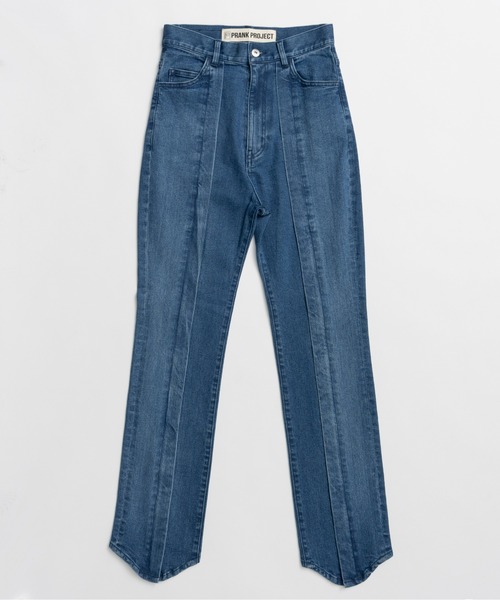 PRANK PROJECT（プランクプロジェクト）の「【2026Summer Pre-Order】ストレッチZIPデニムパンツ / Stretch Zip Denim Pants（デニムパンツ・レディース・ベージュ/ネイビー/ブルー・36/38）」の6枚目の写真