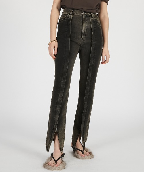 PRANK PROJECT（プランクプロジェクト）の「【2026Summer Pre-Order】ストレッチZIPデニムパンツ / Stretch Zip Denim Pants（デニムパンツ・レディース・ベージュ/ネイビー/ブルー・36/38）」の21枚目の写真