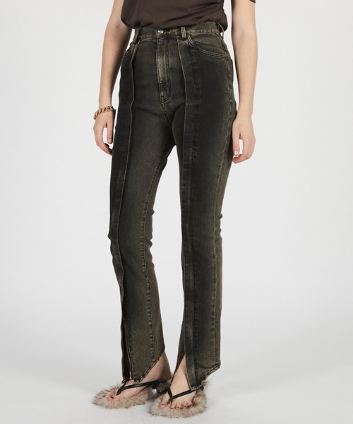 PRANK PROJECT（プランクプロジェクト）の「【2026Summer Pre-Order】ストレッチZIPデニムパンツ / Stretch Zip Denim Pants（デニムパンツ・レディース・ベージュ/ネイビー/ブルー・36/38）」の13枚目の写真