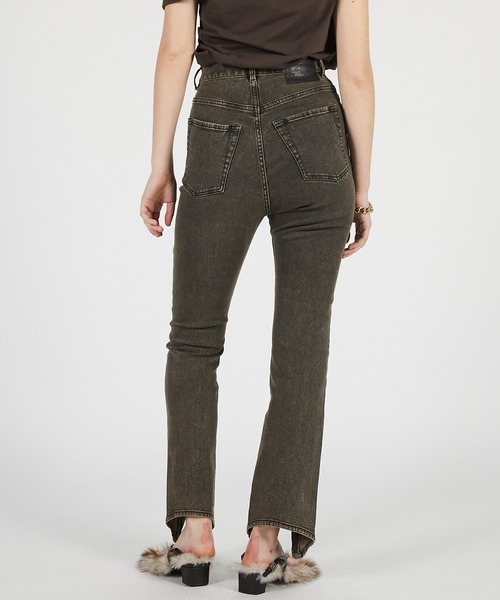 PRANK PROJECT（プランクプロジェクト）の「【2026Summer Pre-Order】ストレッチZIPデニムパンツ / Stretch Zip Denim Pants（デニムパンツ・レディース・ベージュ/ネイビー/ブルー・36/38）」の4枚目の写真