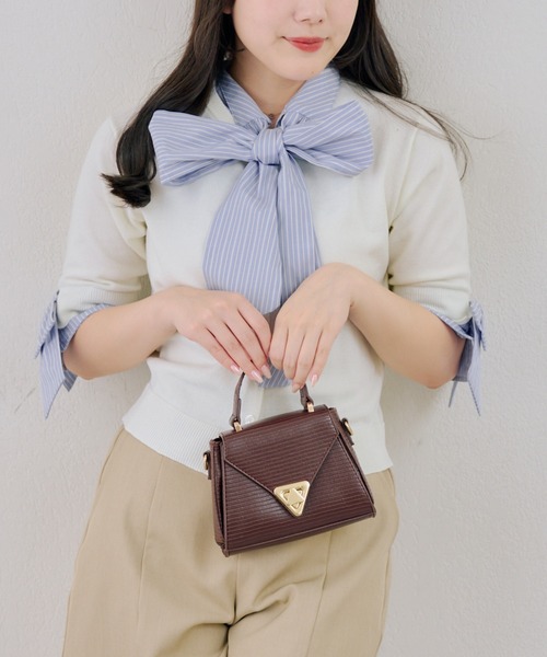 Another Branch olive des olive(アナザーブランチオリーブデオリーブ)の「【ANOTHER BRANCH】ドッツキングボウタイプルオーバー(シャツ/ブラウス・レディース・オフホワイト/グレー/ネイビー・FREE)」の10枚目の写真