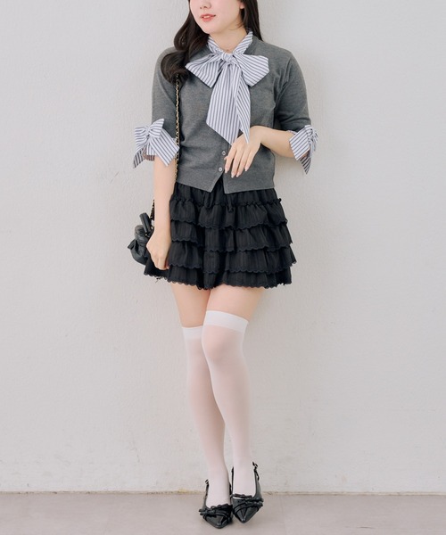 Another Branch olive des olive(アナザーブランチオリーブデオリーブ)の「【ANOTHER BRANCH】ドッツキングボウタイプルオーバー(シャツ/ブラウス・レディース・オフホワイト/グレー/ネイビー・FREE)」の19枚目の写真