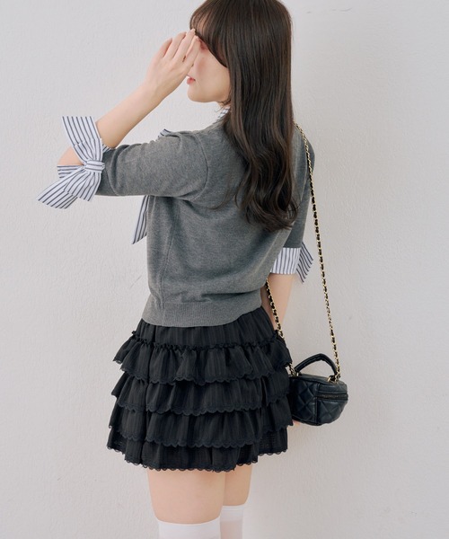 Another Branch olive des olive(アナザーブランチオリーブデオリーブ)の「【ANOTHER BRANCH】ドッツキングボウタイプルオーバー(シャツ/ブラウス・レディース・オフホワイト/グレー/ネイビー・FREE)」の21枚目の写真