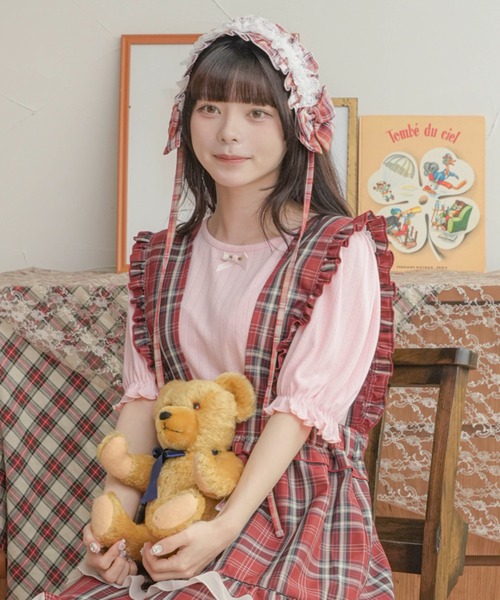 kutir(クティール)の「【クティールとレトロ】アソートキャンディパフカットソー(Tシャツ/カットソー・レディース・ネイビー/オフホワイト/アイボリー/ピンク/ライトイエロー・FREE)」の5枚目の写真