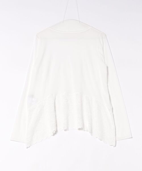 Anclear oui(アンクリアウィ)の「チュールレースヘムプルオーバー(Tシャツ/カットソー・レディース・White・F)」の20枚目の写真